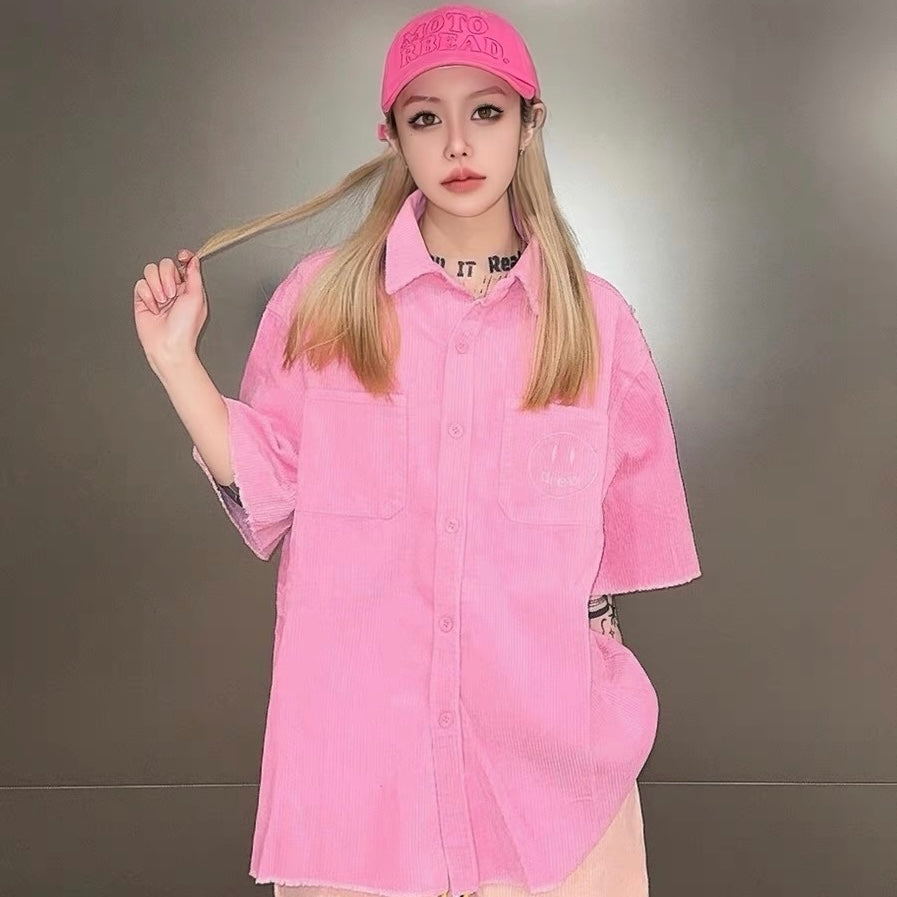 Camisa Drew House Corduroy ss Shirt "Rosa"