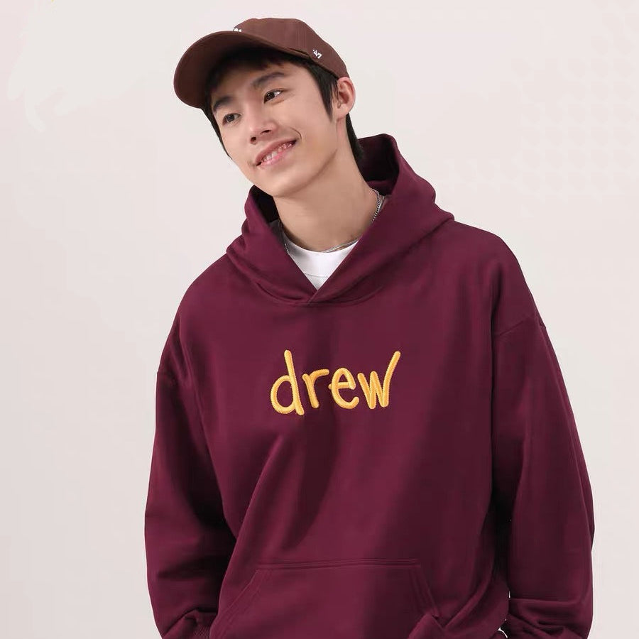 Moletom Drew House Logo Bordada "Bordô"