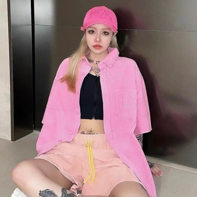 Camisa Drew House Corduroy ss Shirt "Rosa"