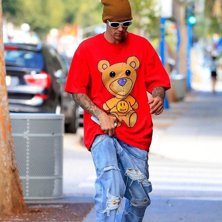 Calça Drew House Jeans Claro Rasgada