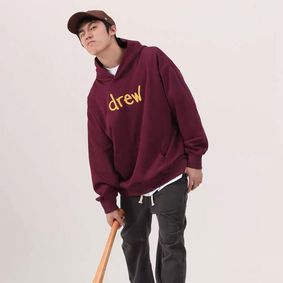 Moletom Drew House Logo Bordada "Bordô"