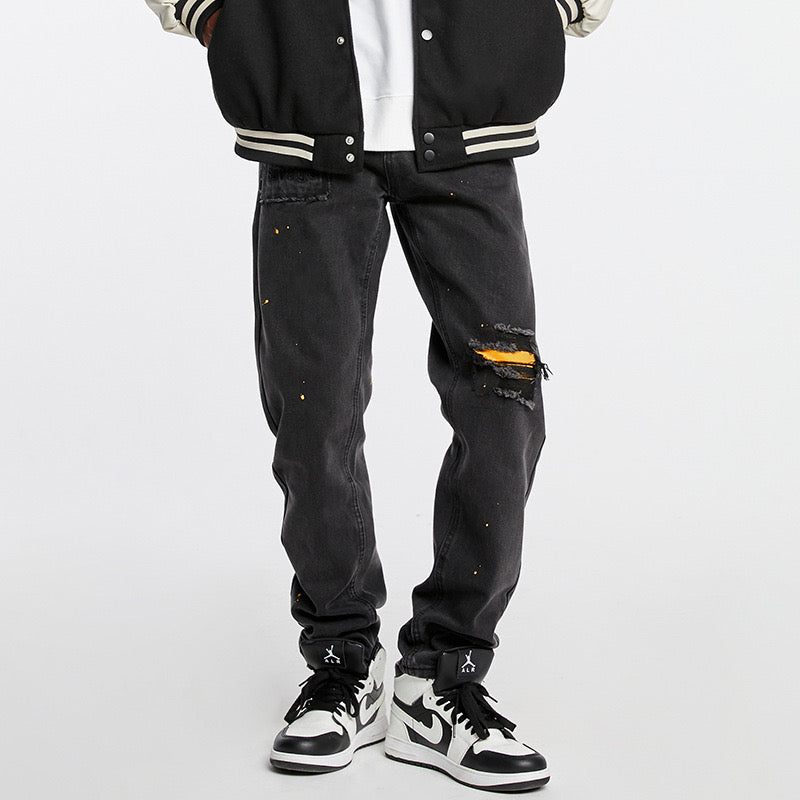 Calça Drew House Jeans Escuro Rasgada