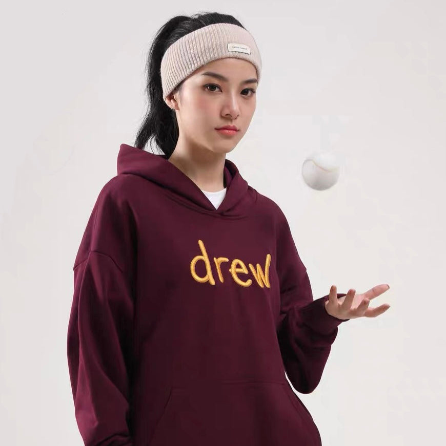 Moletom Drew House Logo Bordada "Bordô"