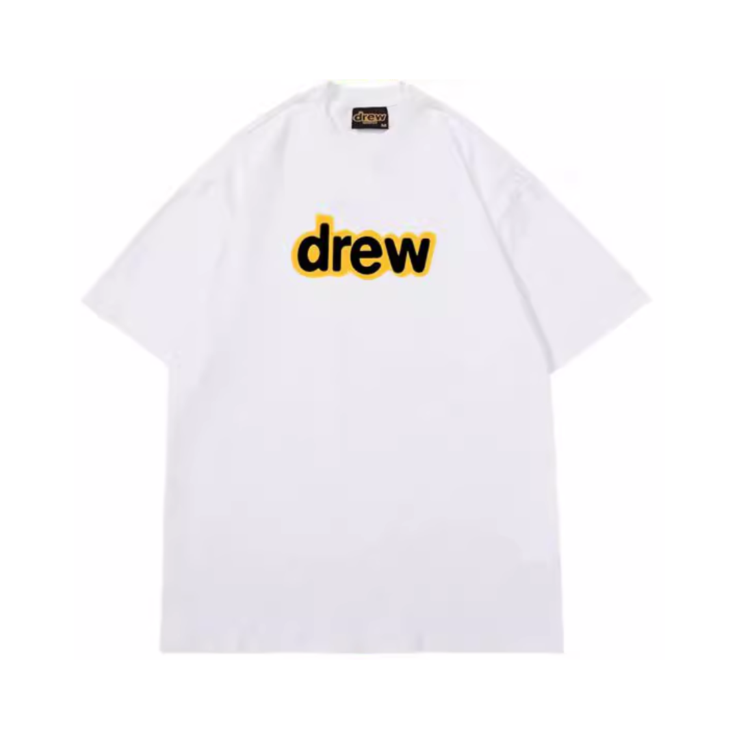 Camiseta Tradicional Logo "Drew" Branca - PRONTA ENTREGA