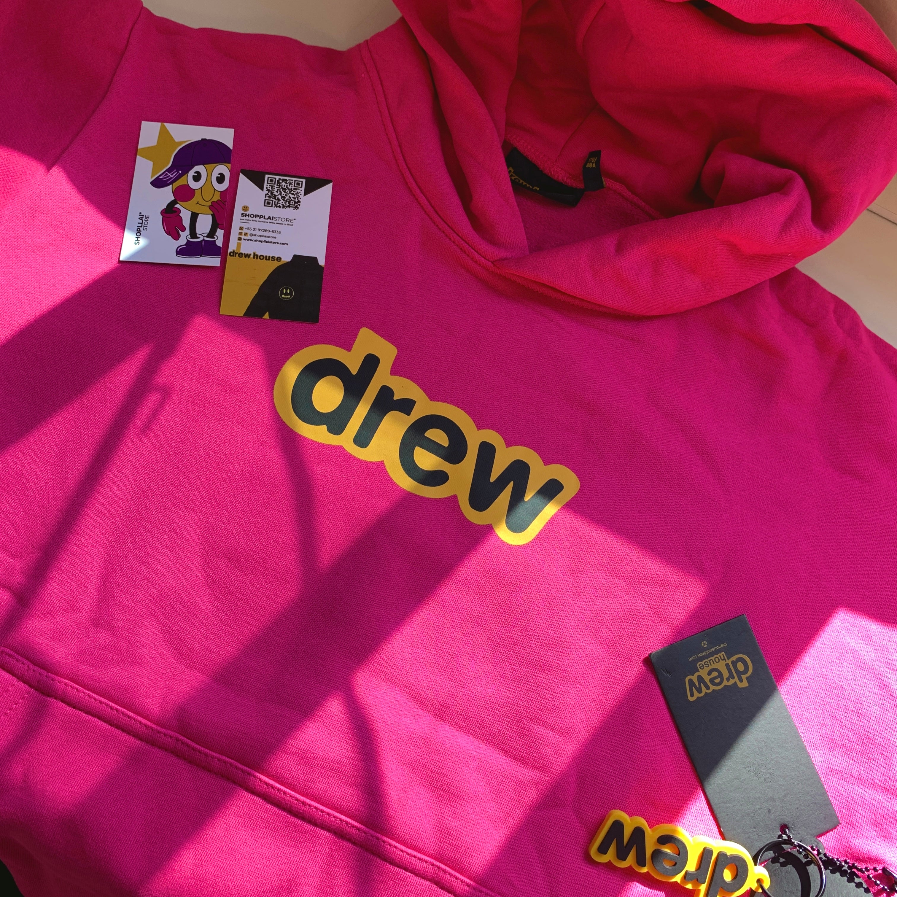 Moletom Drew House Logo "Drew" Rosa Pink