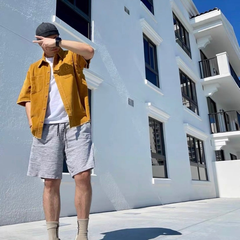 Camisa Drew House Corduroy ss Shirt "Mostarda"