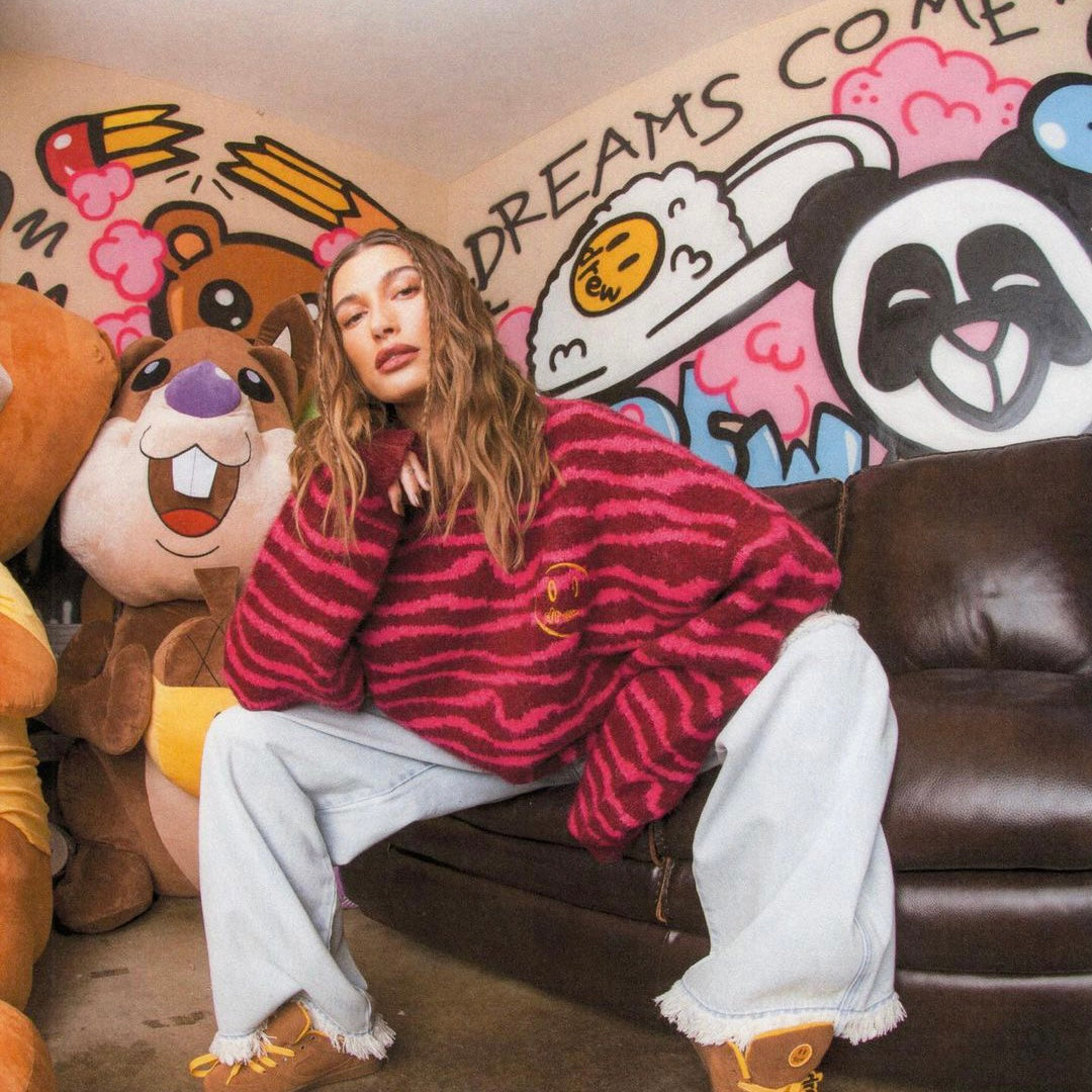 Suéter Listrado Drew "Smile Face"