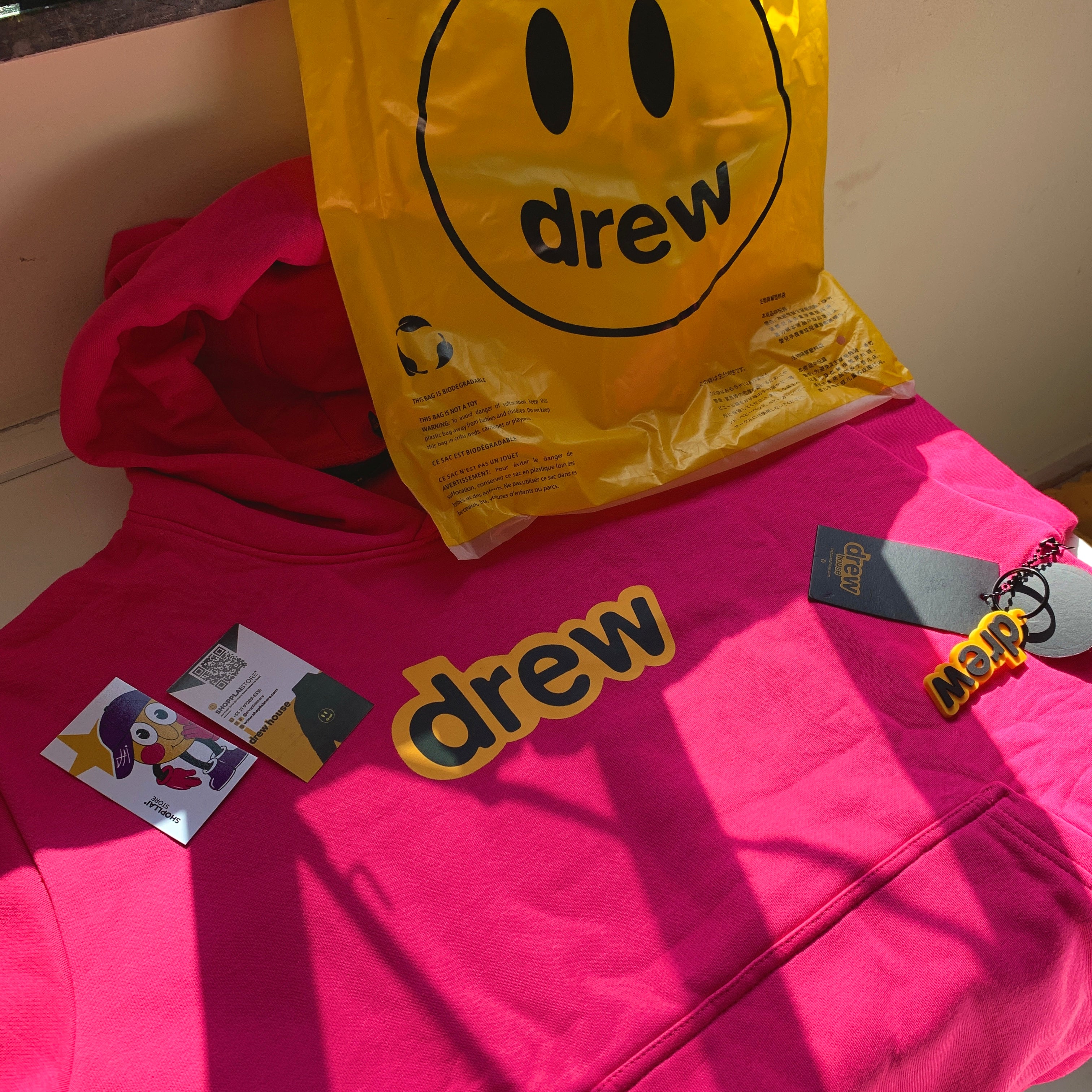 Moletom Drew House Logo "Drew" Rosa Pink