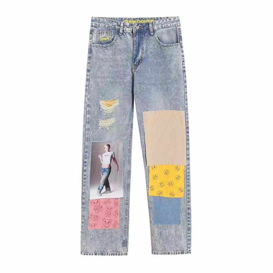 Calça Drew House Streetwear Jeans Claro