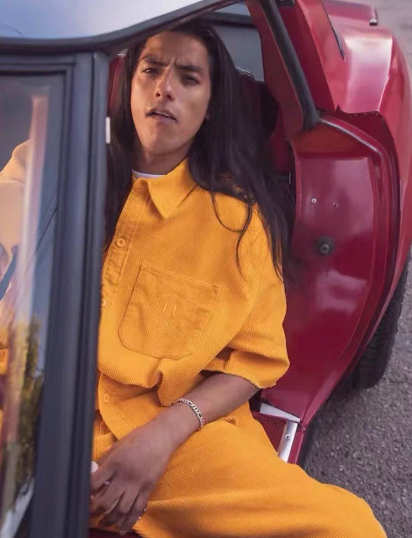 Camisa Drew House Corduroy ss Shirt "Mostarda"