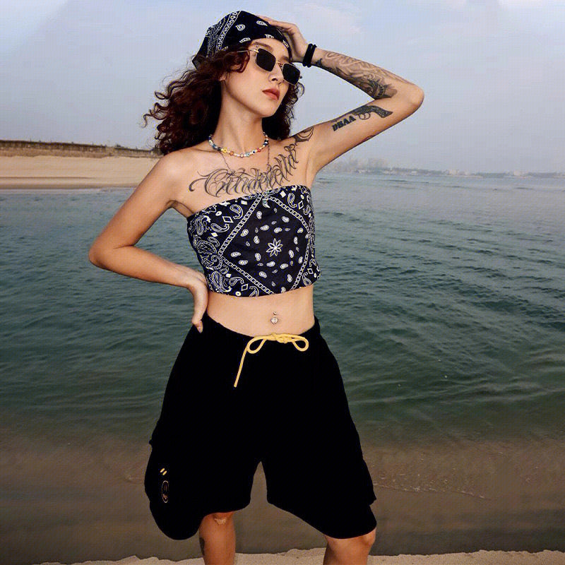 Bermuda Moletom Cargo "Black"