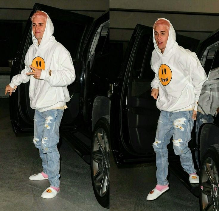 Calça Drew House Jeans Claro Rasgada