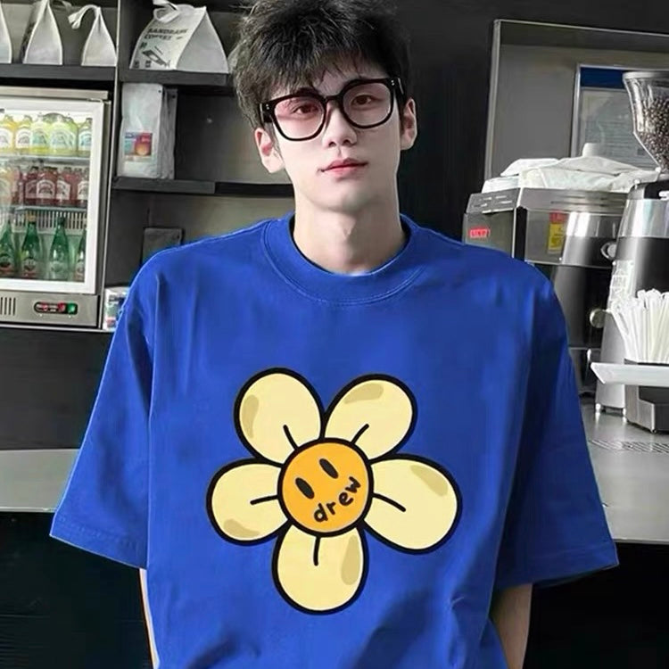 Camiseta Drew House Smiling Flower "Azul"