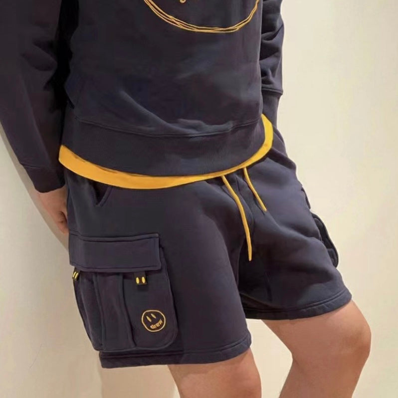 Bermuda Moletom Cargo "Azul"