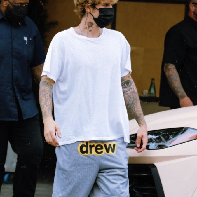 Bermuda Elastic Casual Drew House "Cinza"