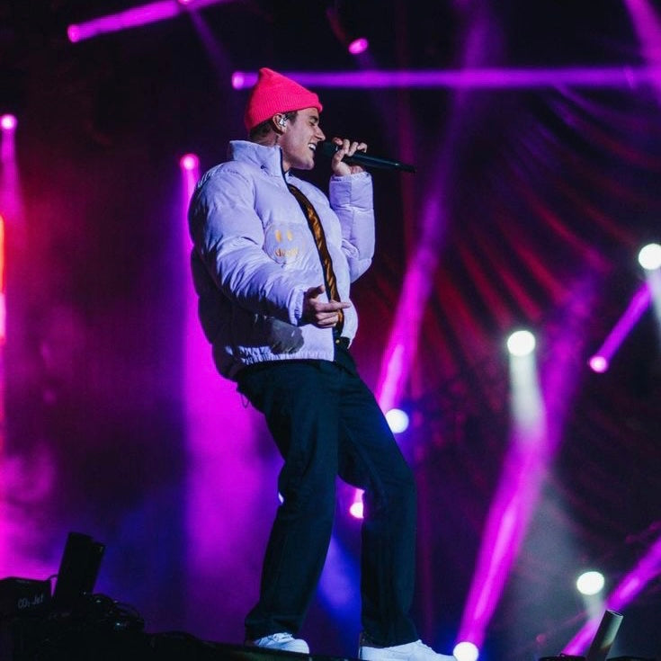 Jaqueta Puffer Lavender Justin Bieber Rock in Rio 2022 – Drew House