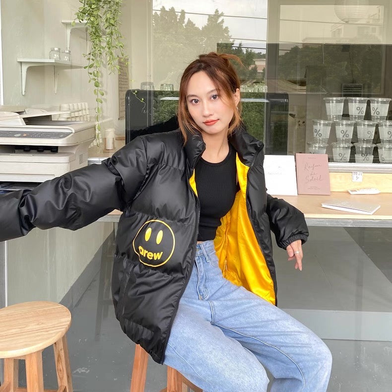 Jaqueta Puffer Mascot Simples "Preta" Drew House