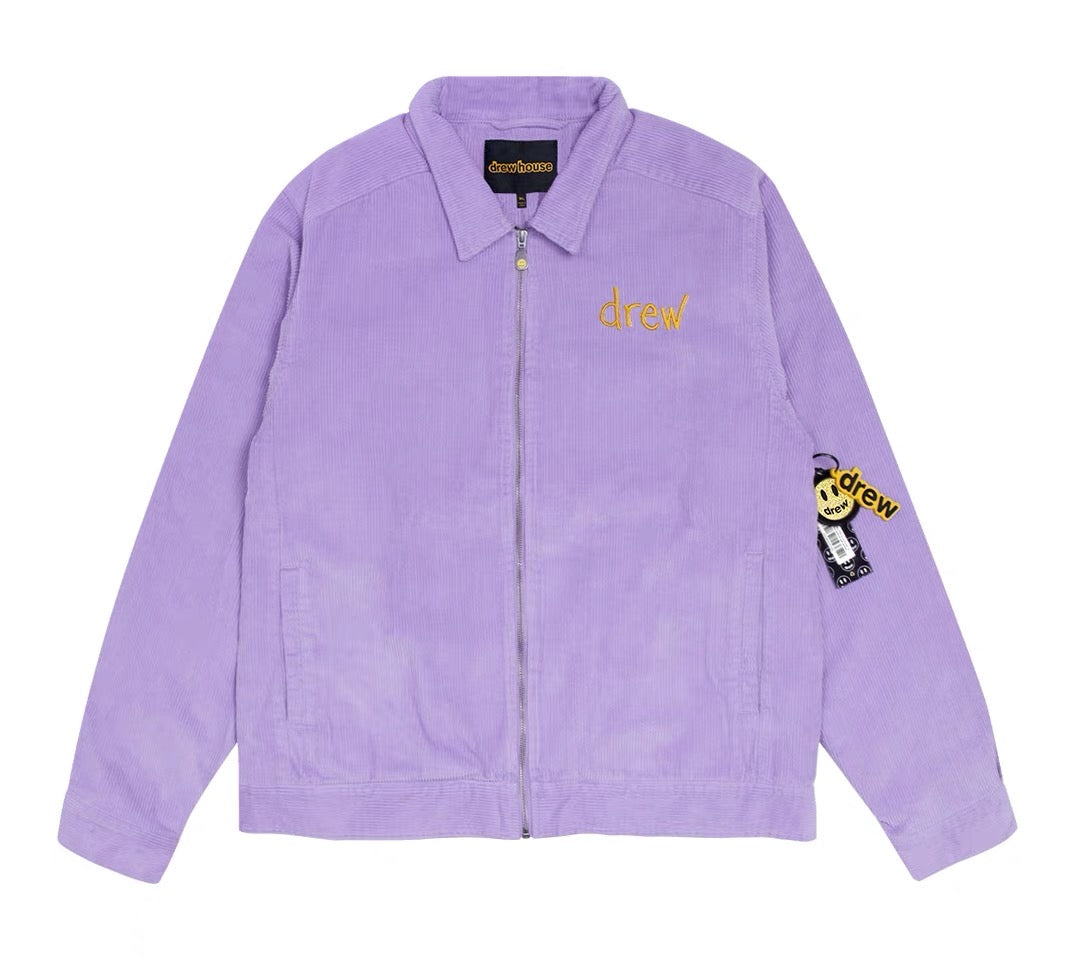 Jaqueta Canelada de Camurça "Lilás" Drew House