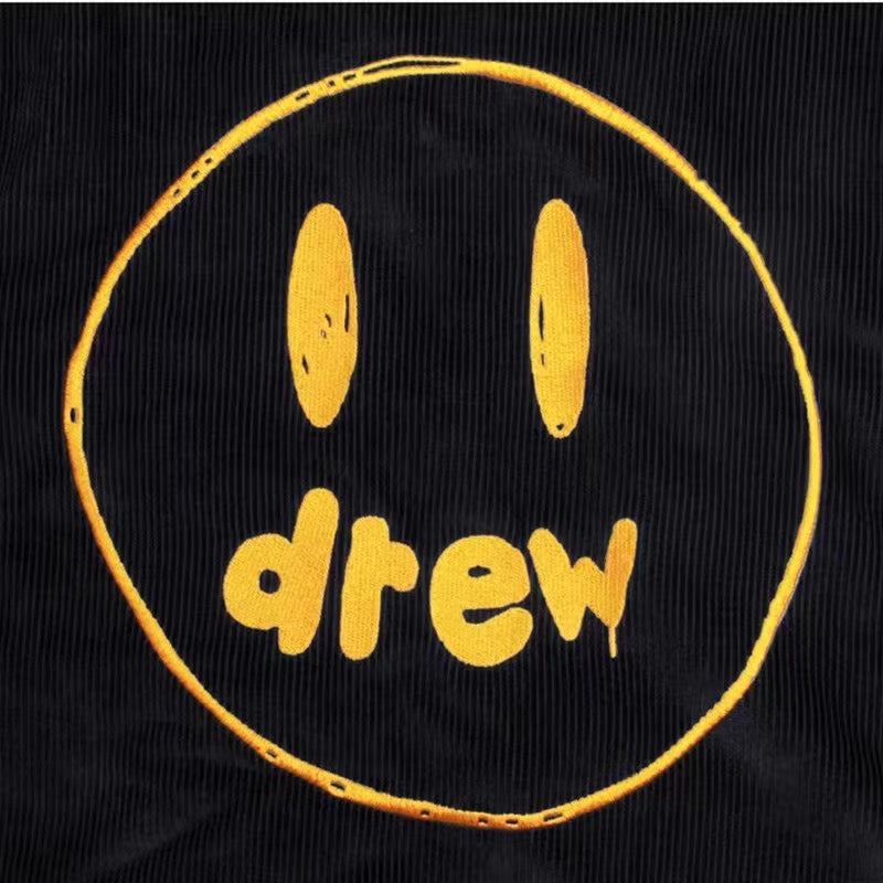 Jaqueta Canelada de Camurça "Preta" Drew House