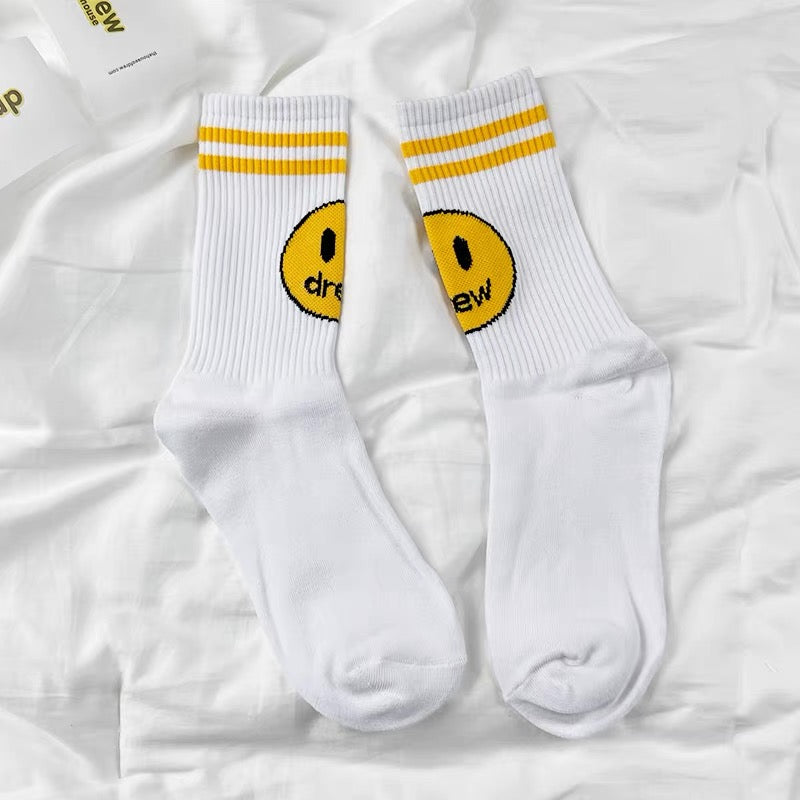 Meia Listrada Drew House Smile Mascot