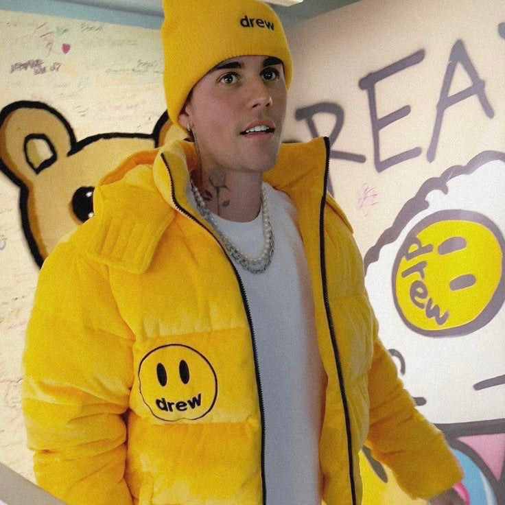 Jaqueta Puffer Hooded "Amarelo" Drew House
