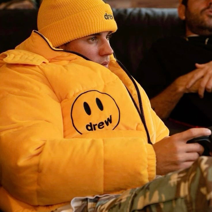 Jaqueta Puffer Hooded "Amarelo" Drew House