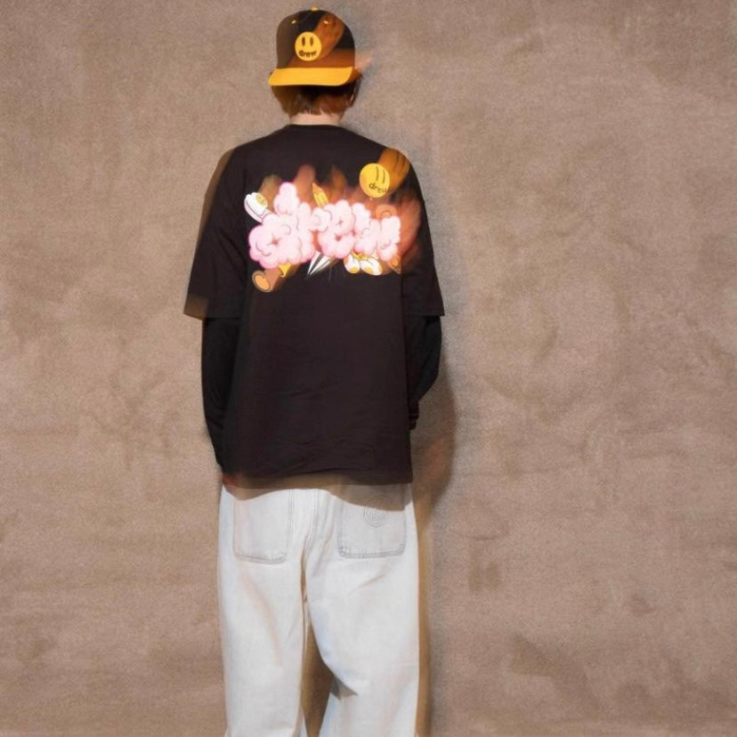 Camiseta Drew House Mascot Doodles "Preta"