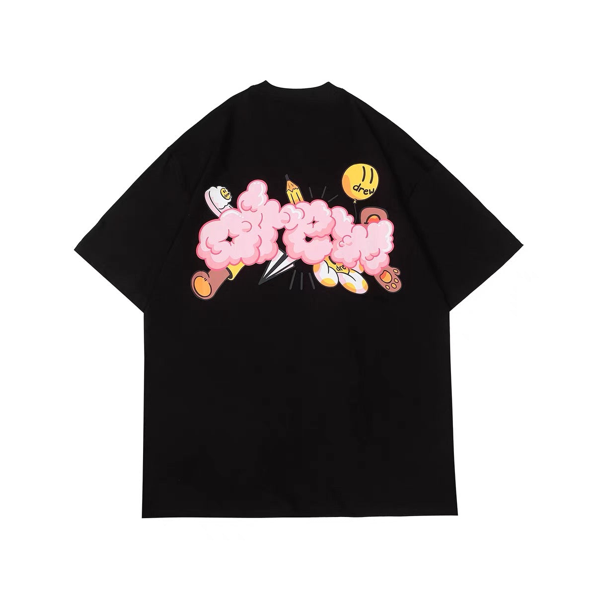 Camiseta Drew House Mascot Doodles "Preta"