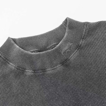 Suéter SKYLRK "Waffle Mock Neck" Preto