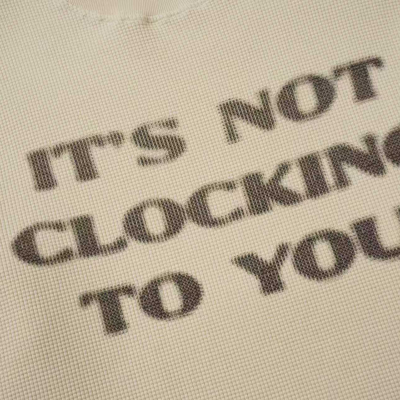 Manga Longa "ITS NOT CLOCK TO YOU" Skylrk