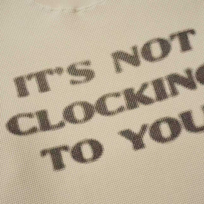 Manga Longa "ITS NOT CLOCK TO YOU" Skylrk