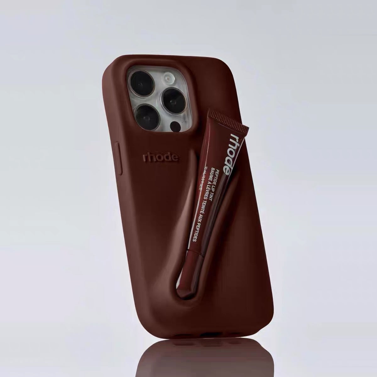 Rhode Lip Case de Hailey Bieber para Iphone  - Marrom Expresso