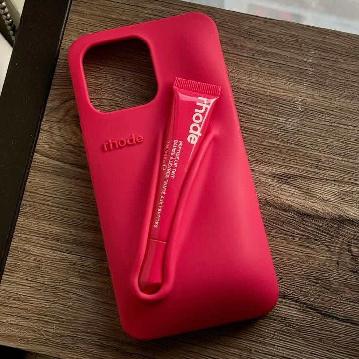 Rhode Lip Case de Hailey Bieber para Iphone - Goiaba Pink