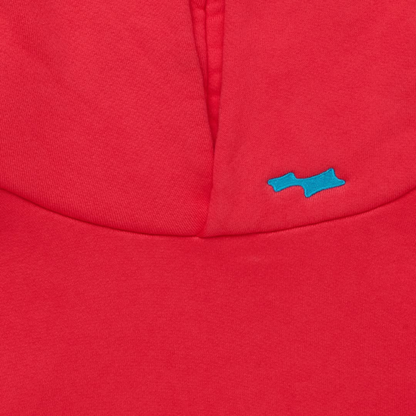 SKYLRK Knit Hoodie Jelly Red