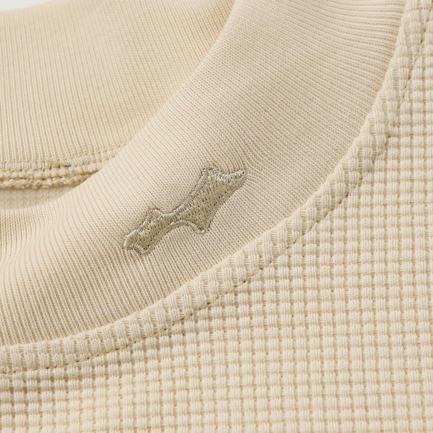 Suéter SKYLRK "Waffle Mock Neck" Creme