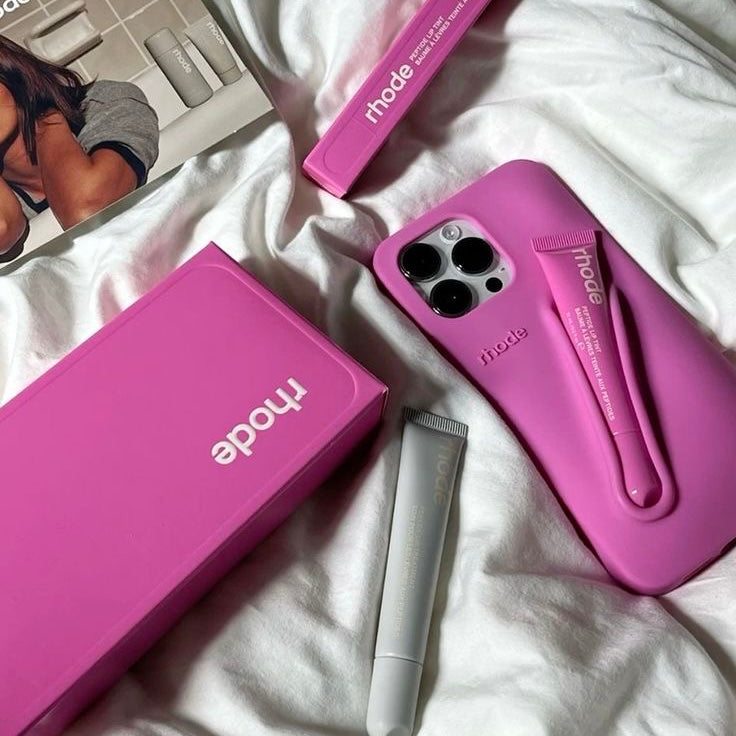 Rhode Lip Case de Hailey Bieber para Iphone - Rosa Chiclete