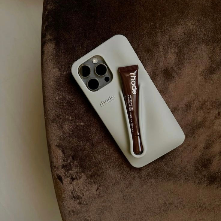 Rhode Lip Case de Hailey Bieber para Iphone - Cinza
