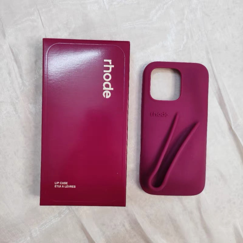 Rhode Lip Case de Hailey Bieber para Iphone - Bordô
