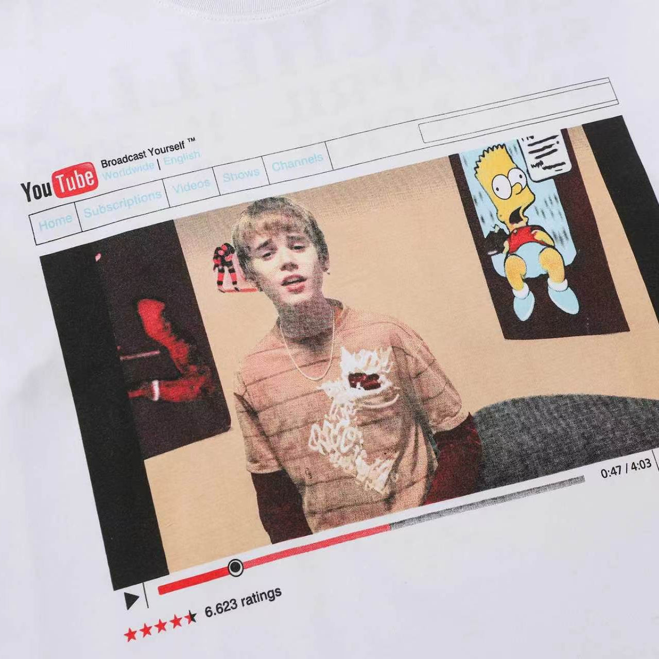 Camiseta SKYLRK Justin Bieber Coachella 2026 "YouTube"