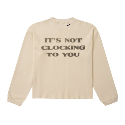 Manga Longa "ITS NOT CLOCK TO YOU" Skylrk