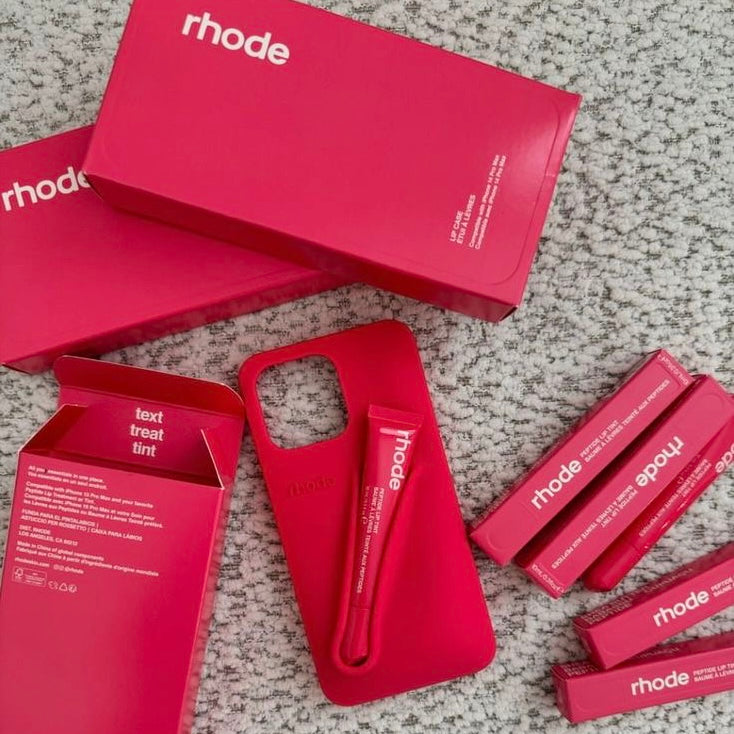 Rhode Lip Case de Hailey Bieber para Iphone - Goiaba Pink