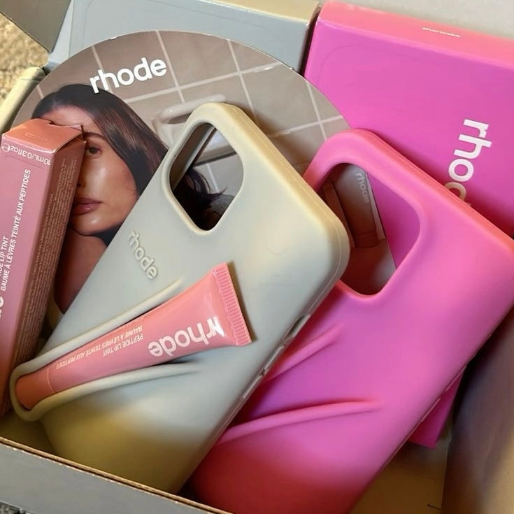 Rhode Lip Case de Hailey Bieber para Iphone - Cinza