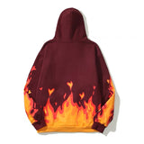 Moletom Drew House "Heart in Flame" Red Hoodie