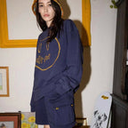 Bermuda Moletom Cargo "Azul"