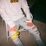 Calça Drew House Designed Ripped Jeans