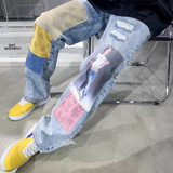 Calça Drew House Streetwear Designer Ripped Jeans