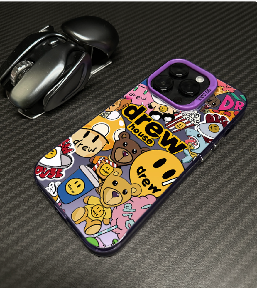 Iphone Case Stickers Drew "Lilás" - PRONTA ENTREGA