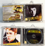 ESCOLHA SEU ÁLBUM "KIT FÃ EXCLUSIVO": MINI CD ÁLBUM NFC + 24 POLAROIDS JUSTIN BIEBER