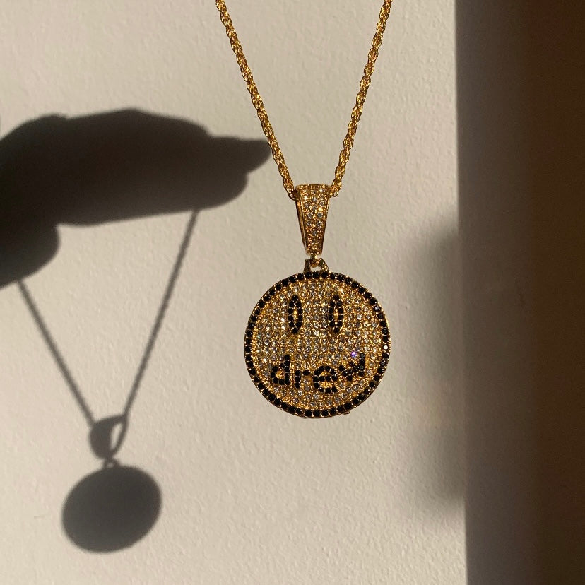 Cordão Diamante Dourado "Smile Mascot"- PRONTA ENTREGA
