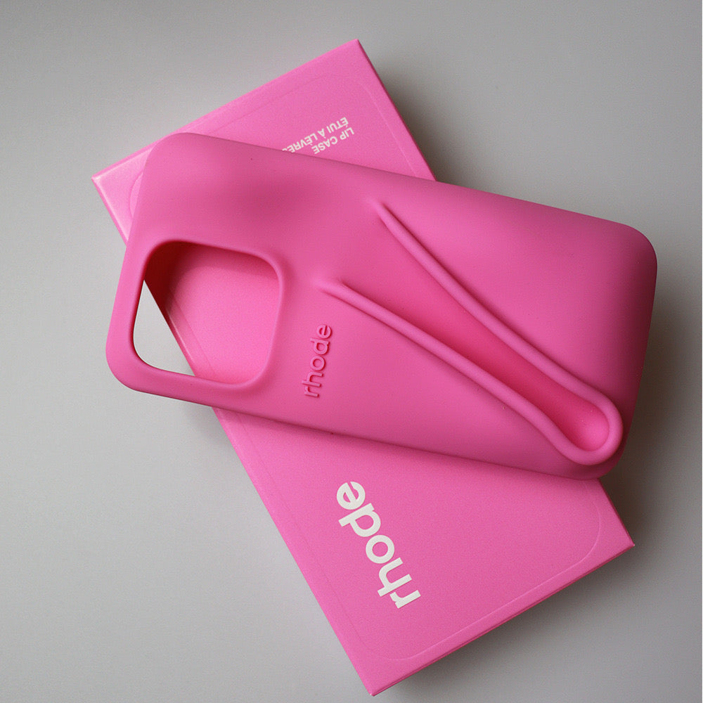 Rhode Lip Case de Hailey Bieber para Iphone - Rosa Chiclete